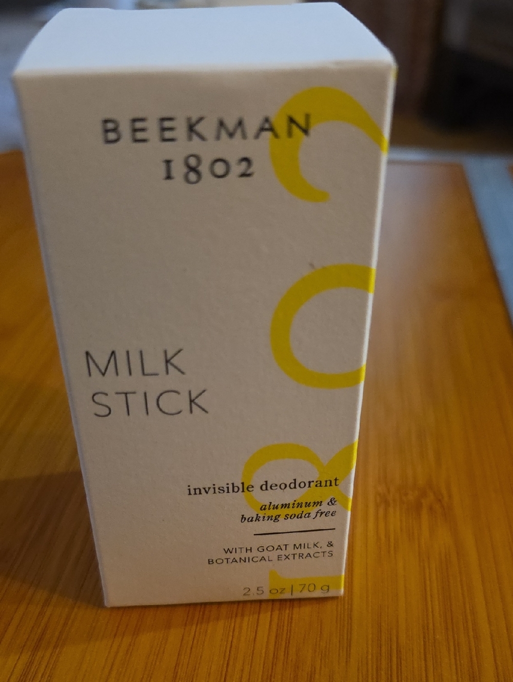 Beekman 1802 Milk Stick Invisible Deodorant - White & Yellow